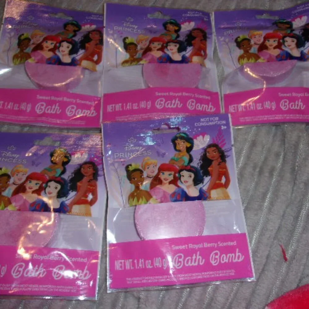 Disney Princess Bath Bombs Bundle of 5 New